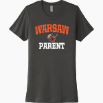 WARSAW HIGH SCHOOL TIGERS <span class="pdp-name-mascot">WARSAW TIGERS</span> Next Level Women's Cotton Tee Front Thumbnail