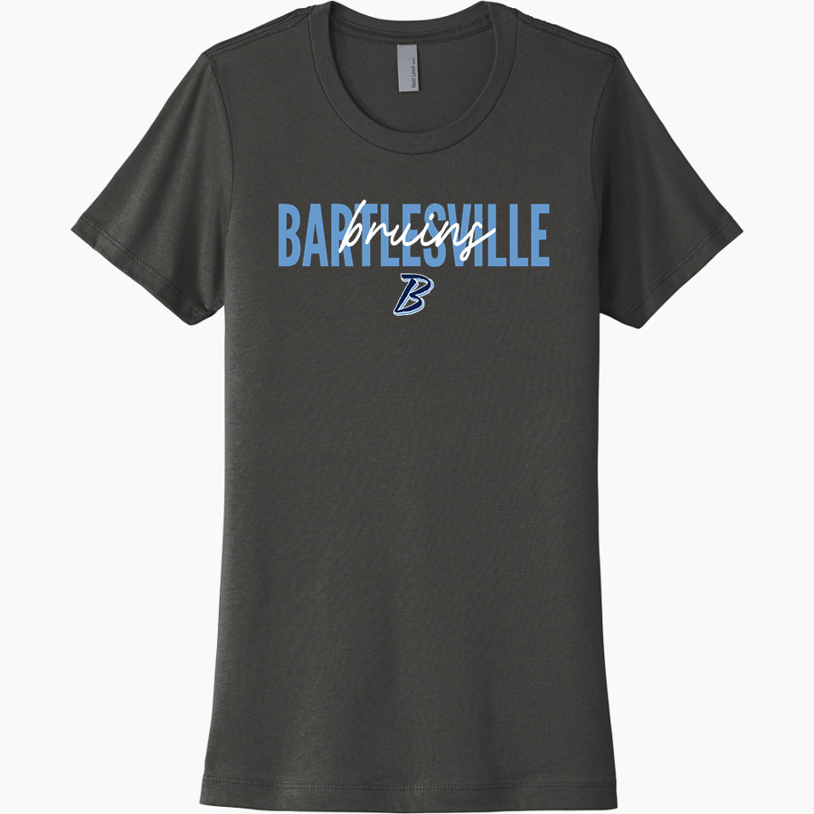 BARTLESVILLE HIGH SCHOOL BRUINS Next Level Women's Cotton Tee