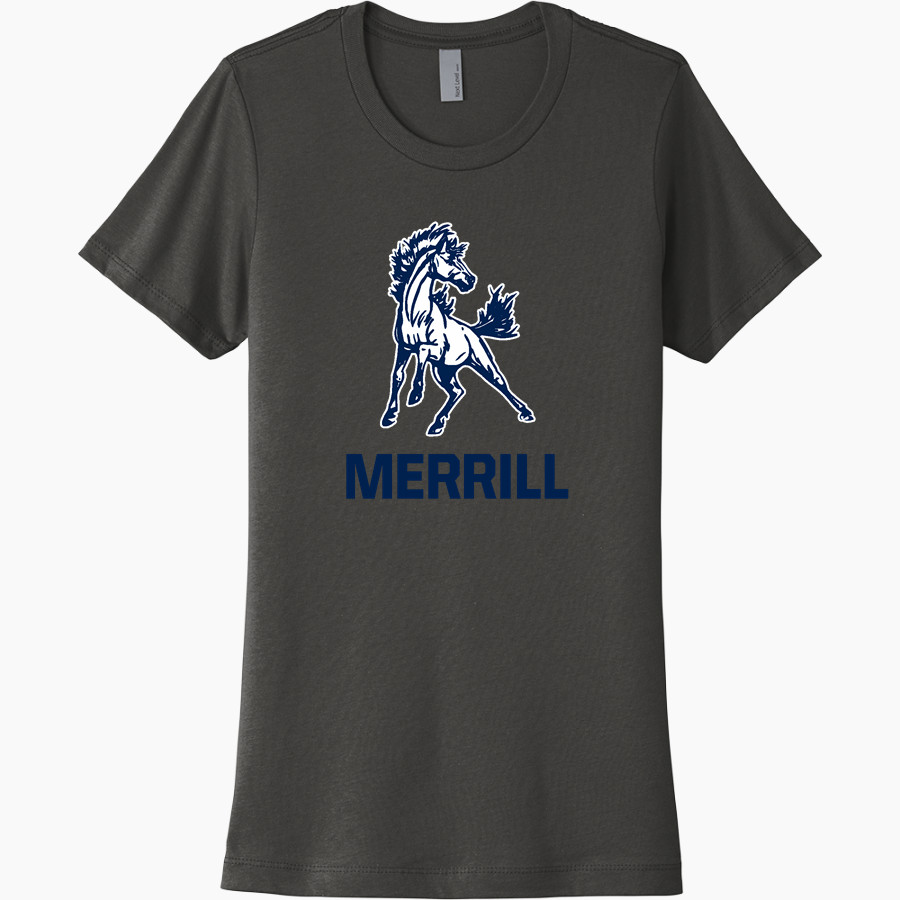 Merrill Mustangs Next Level Women's Cotton Tee