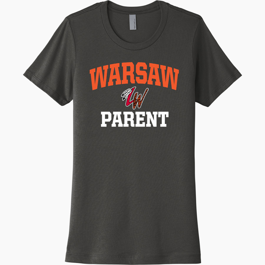 WARSAW HIGH SCHOOL TIGERS <span class="pdp-name-mascot">WARSAW TIGERS</span> Next Level Women's Cotton Tee