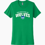 PCRHS Wolves Official Sideline Store <span class="pdp-name-mascot">PROVIDENCE CRISTO REY WOLVES</span> Next Level Women's Cotton Tee Front Thumbnail