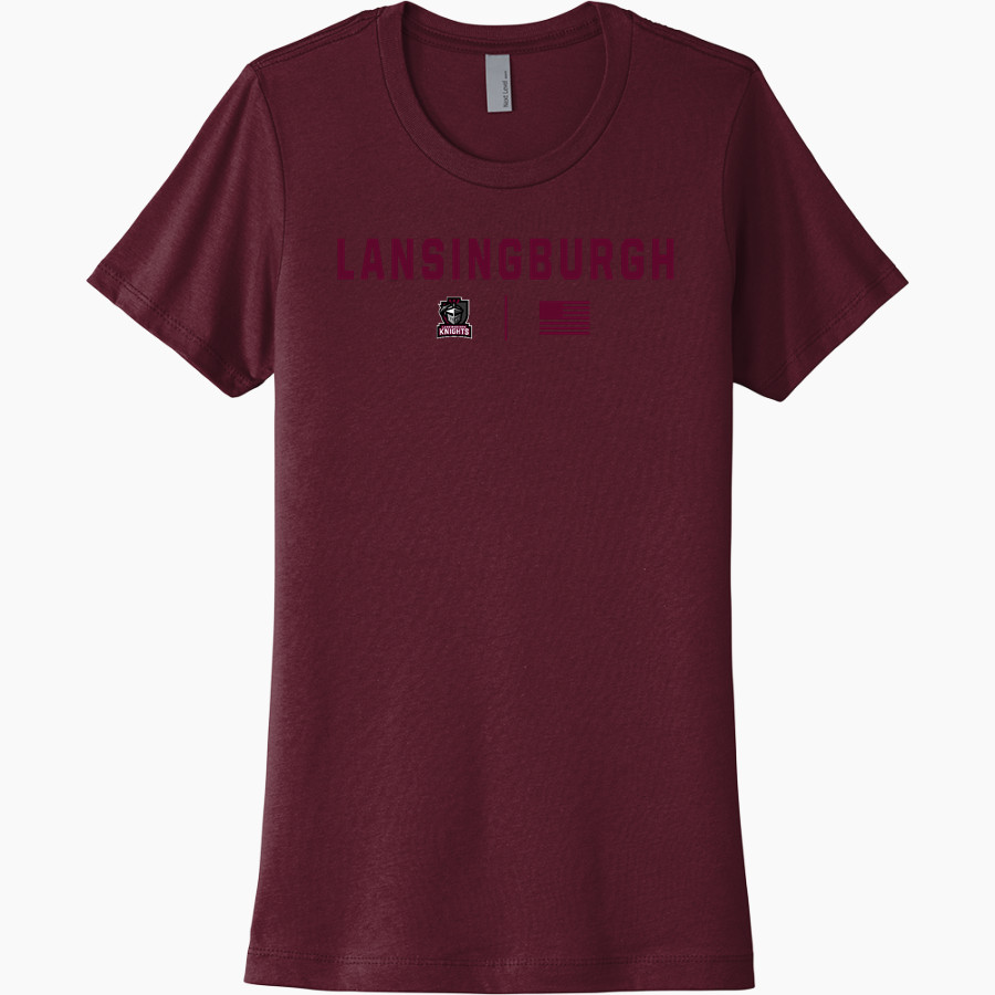 Lansingburgh Knights The Official Online Store <span class="pdp-name-mascot">Lansingburgh Knights</span> Next Level Women's Cotton Tee