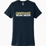 CHAPELGATE CHRISTIAN ACADEMY YELLOW JACKETS official sideline store Next Level Women's Cotton Tee Front Thumbnail