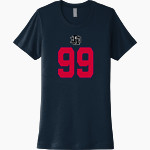 River Edge Little League <span class="pdp-name-mascot">River Edge Little League</span> Next Level Women's Cotton Tee Front Thumbnail