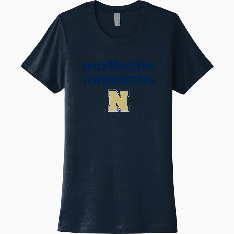 NORTHSIDE HIGH SCHOOL MONARCHS <span class="pdp-name-mascot">NORTHSIDE MONARCHS</span> Next Level Women's Cotton Tee