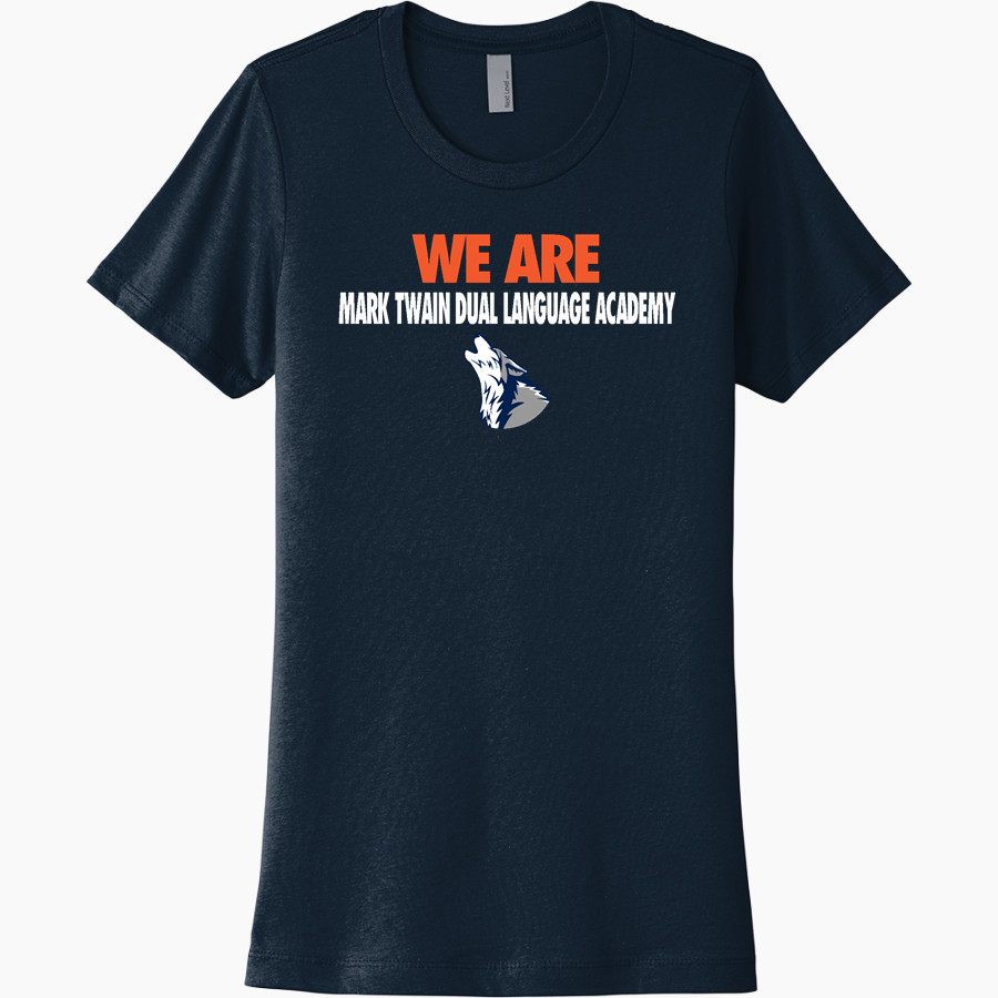 Mark Twain Dual Language Academy Lobos Next Level Women's Cotton Tee