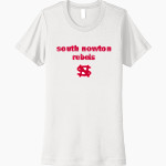 South Newton Rebels <span class="pdp-name-mascot">South Newton Rebels</span> Next Level Women's Cotton Tee Front Thumbnail