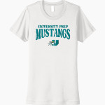 University Prep Mustangs Next Level Women's Cotton Tee Front Thumbnail