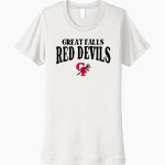 GREAT FALLS HIGH SCHOOL RED DEVILS Next Level Women's Cotton Tee Front Thumbnail
