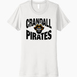 CRANDALL HIGH SCHOOL PIRATES Next Level Women's Cotton Tee Front Thumbnail