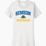 SIMEON CAREER ACADEMY HIGH SCHOOL WOLVERINES Next Level Women's Cotton Tee Front Thumbnail