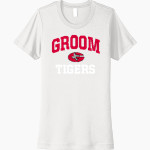 GROOM HIGH SCHOOL TIGERS <span class="pdp-name-mascot">GROOM TIGERS</span> Next Level Women's Cotton Tee Front Thumbnail