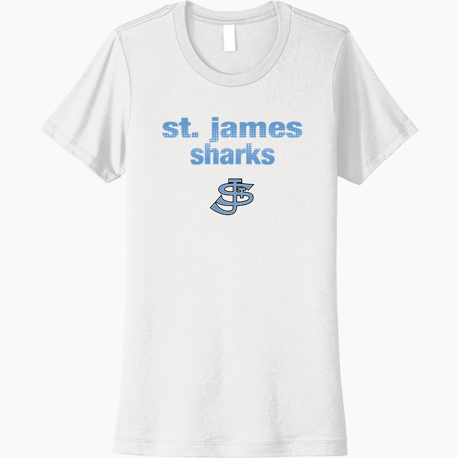 St. James Sharks <span class="pdp-name-mascot">St. James Sharks</span> Next Level Women's Cotton Tee
