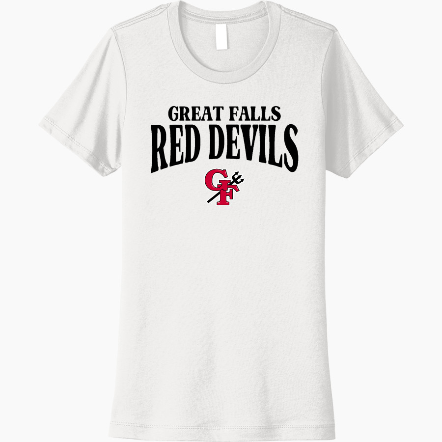 GREAT FALLS HIGH SCHOOL RED DEVILS Next Level Women's Cotton Tee