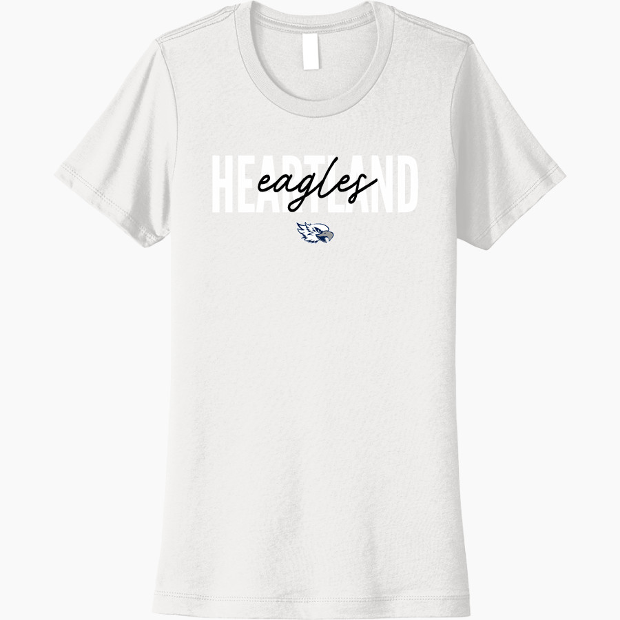 HEARTLAND CHRISTIAN ACADEMY EAGLES <span class="pdp-name-mascot">HEARTLAND EAGLES</span> Next Level Women's Cotton Tee