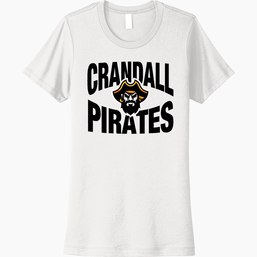 CRANDALL HIGH SCHOOL PIRATES Next Level Women's Cotton Tee