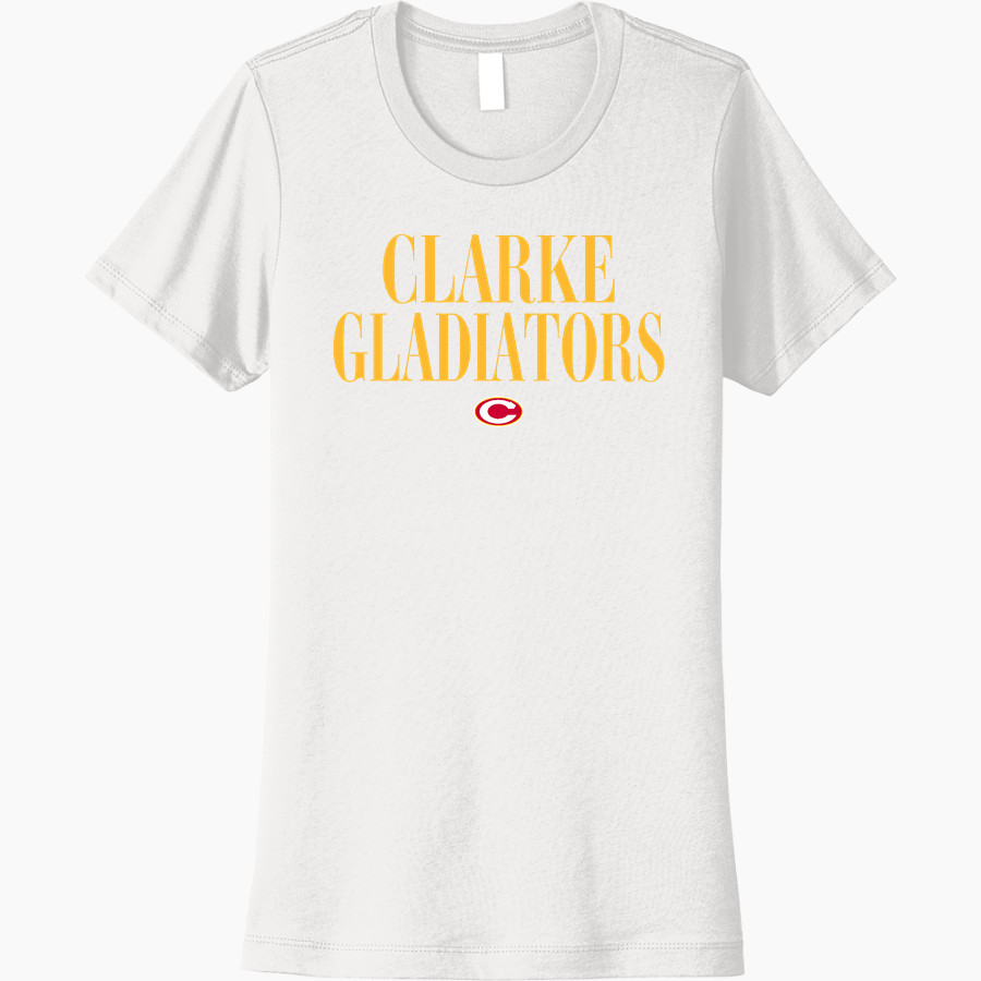 CLARKE CENTRAL HIGH SCHOOL GLADIATORS <span class="pdp-name-mascot">CLARKE GLADIATORS</span> Next Level Women's Cotton Tee