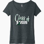Hockaday School Online Store <span class="pdp-name-mascot">Hockaday</span> Next Level Women's Festival Scoop Neck Tee Front Thumbnail