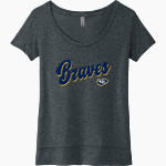 Grant County Braves The Official Online Store <span class="pdp-name-mascot">Grant County Braves</span> Next Level Women's Festival Scoop Neck Tee Front Thumbnail