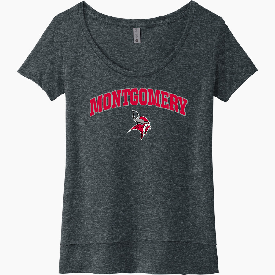 Montgomery Vikings Next Level Women's Festival Scoop Neck Tee