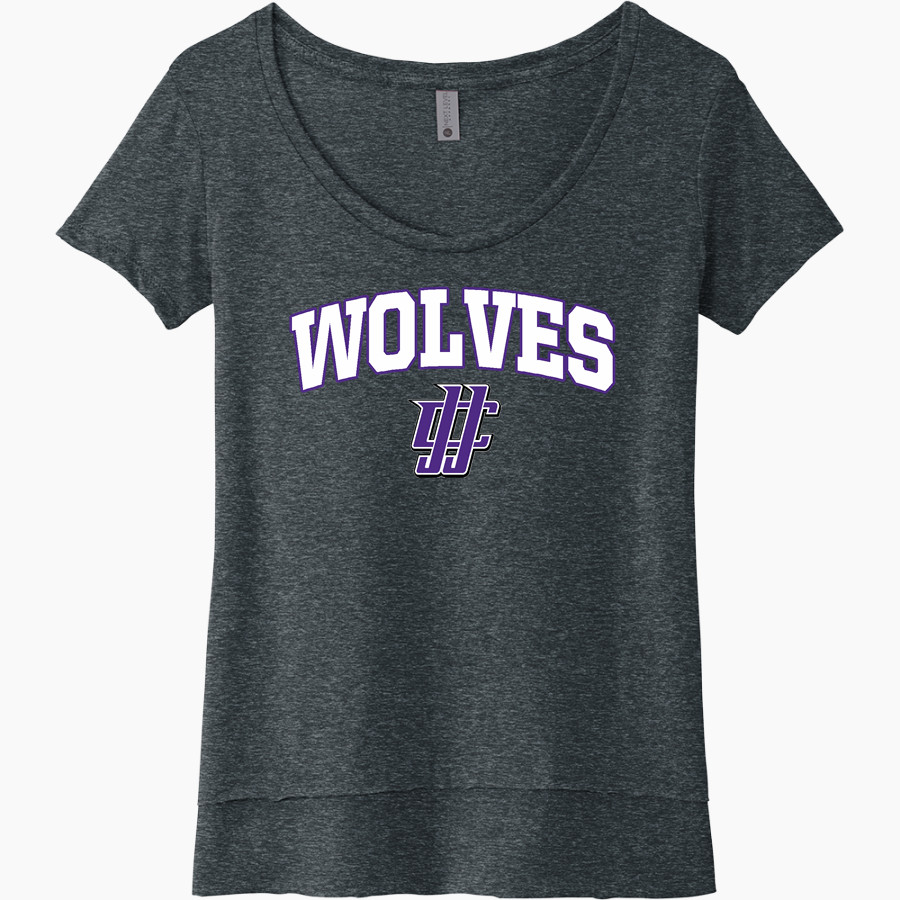 JJC Wolves Next Level Women's Festival Scoop Neck Tee