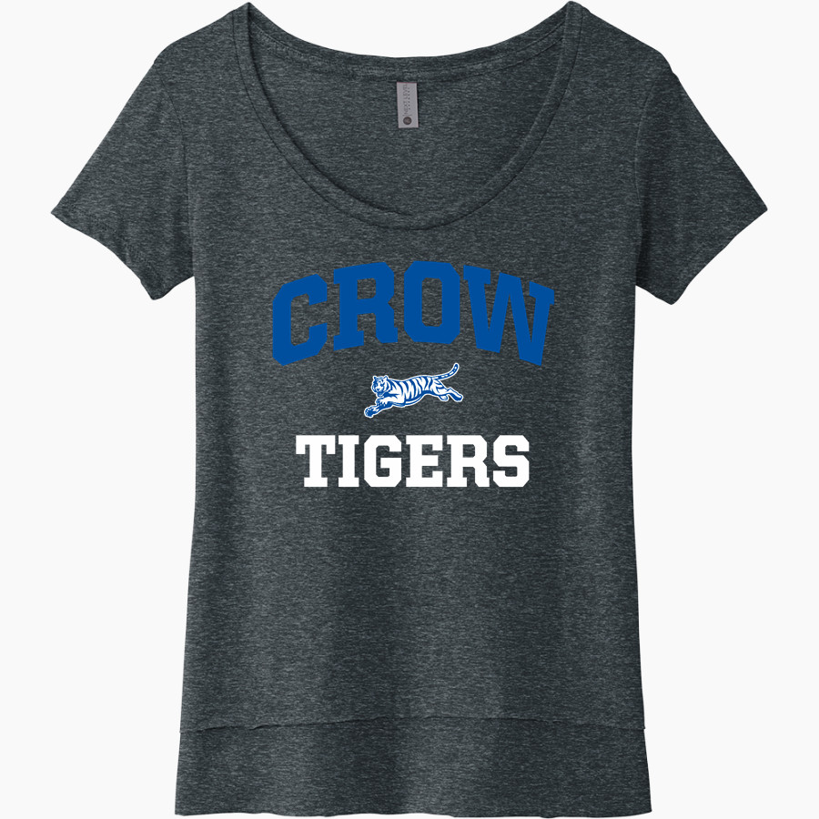 Crow Tigers Next Level Women's Festival Scoop Neck Tee