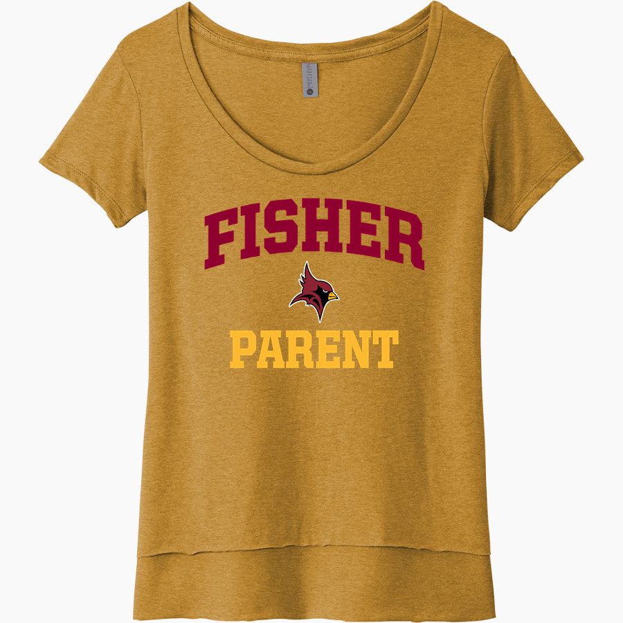 Fisher Cardinals <span class="pdp-name-mascot">Fisher Cardinals</span> Next Level Women's Festival Scoop Neck Tee