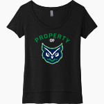 Warren Wilson Owls Next Level Women's Festival Scoop Neck Tee Front Thumbnail