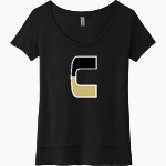 SPRINGFIELD CENTRAL HIGH SCHOOL GOLDEN EAGLES Next Level Women's Festival Scoop Neck Tee Front Thumbnail