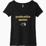 POTTSVILLE HIGH SCHOOL APACHES <span class="pdp-name-mascot">POTTSVILLE APACHES</span> Next Level Women's Festival Scoop Neck Tee Front Thumbnail