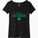 WEST DAVIDSON HIGH SCHOOL DRAGONS Next Level Women's Festival Scoop Neck Tee Front Thumbnail