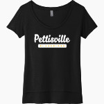 PETTISVILLE BLACKBIRDS ONLINE STORE <span class="pdp-name-mascot">PETTISVILLE BLACKBIRDS</span> Next Level Women's Festival Scoop Neck Tee Front Thumbnail
