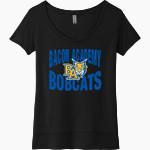 BACON ACADEMY BOBCATS <span class="pdp-name-mascot">BACON ACADEMY BOBCATS</span> Next Level Women's Festival Scoop Neck Tee Front Thumbnail