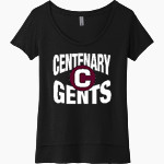 Centenary Gents <span class="pdp-name-mascot">Centenary Gents</span> Next Level Women's Festival Scoop Neck Tee Front Thumbnail