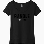 Dr. Thomas Randle Lions <span class="pdp-name-mascot">Thomas Randle HS Lions</span> Next Level Women's Festival Scoop Neck Tee Front Thumbnail