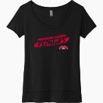 Minnehaha Academy Redhawks <span class="pdp-name-mascot">Minnehaha Academy Redhawks</span> Next Level Women's Festival Scoop Neck Tee Front Thumbnail