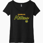 Grambling Kittens Next Level Women's Festival Scoop Neck Tee Front Thumbnail