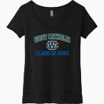 WEST PHILADELPHIA CATHOLIC HIGH SCHOOL BURRS Next Level Women's Festival Scoop Neck Tee Front Thumbnail