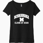 Mishawaka Cavemen Next Level Women's Festival Scoop Neck Tee Front Thumbnail