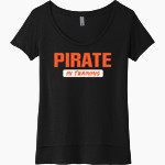 AC Davis Pirates Next Level Women's Festival Scoop Neck Tee Front Thumbnail