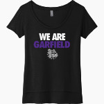 Garfield Bulldogs Next Level Women's Festival Scoop Neck Tee Front Thumbnail