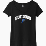 Frankfort Hot Dogs <span class="pdp-name-mascot">Frankfort Hot Dogs</span> Next Level Women's Festival Scoop Neck Tee Front Thumbnail