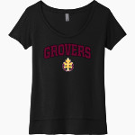 OAK GROVE LUTHERAN HIGH SCHOOL GROVERS Next Level Women's Festival Scoop Neck Tee Front Thumbnail