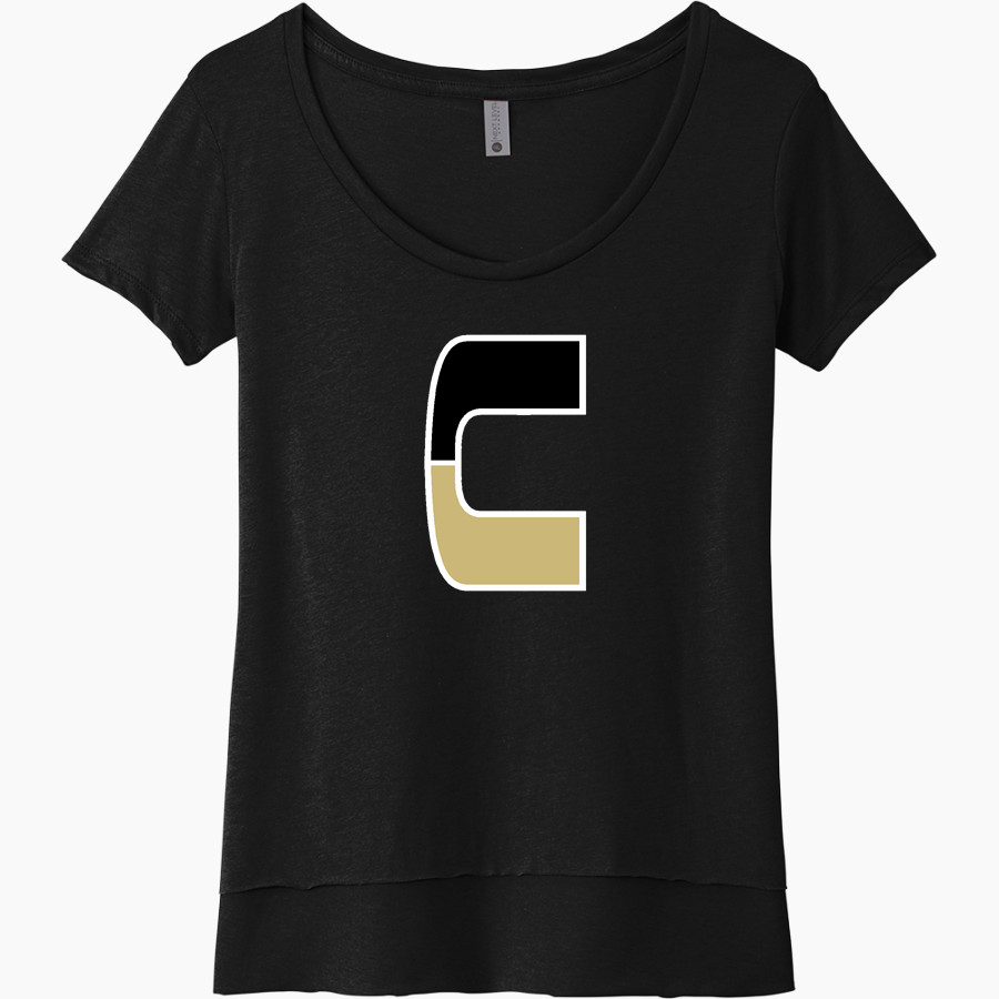 SPRINGFIELD CENTRAL HIGH SCHOOL GOLDEN EAGLES Next Level Women's Festival Scoop Neck Tee