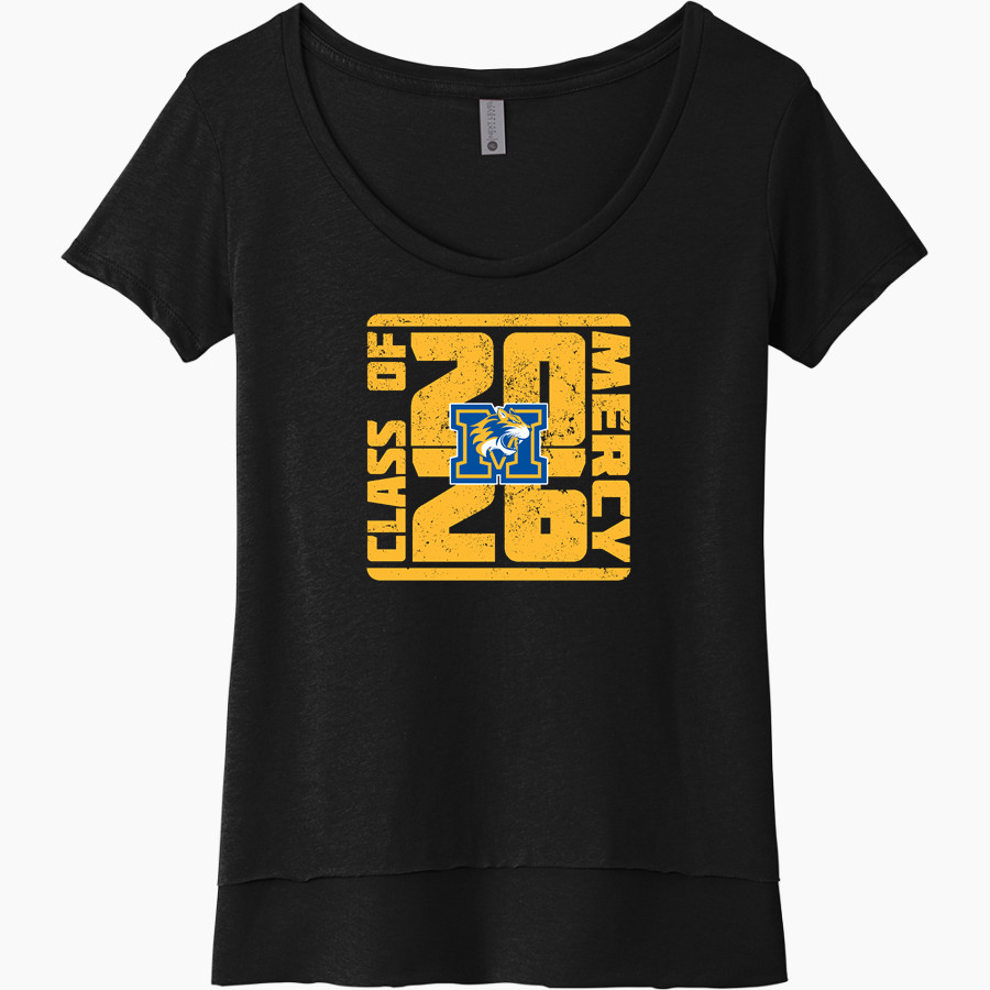Mercy High School Tigers Online Store Next Level Women's Festival Scoop Neck Tee