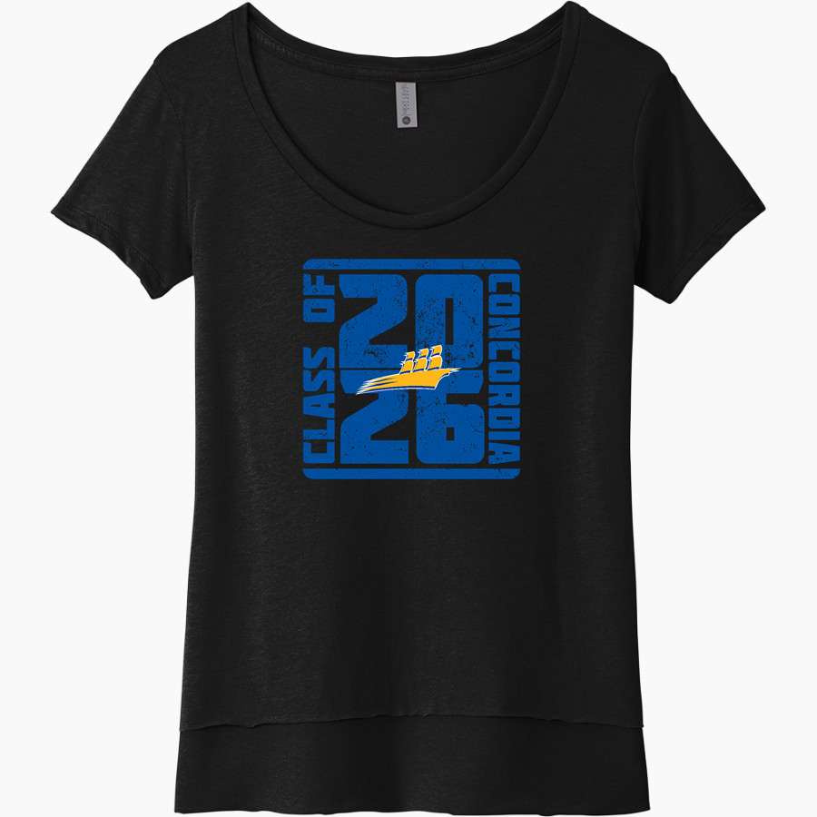 Concordia Clippers Next Level Women's Festival Scoop Neck Tee