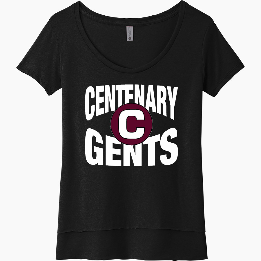Centenary Gents <span class="pdp-name-mascot">Centenary Gents</span> Next Level Women's Festival Scoop Neck Tee