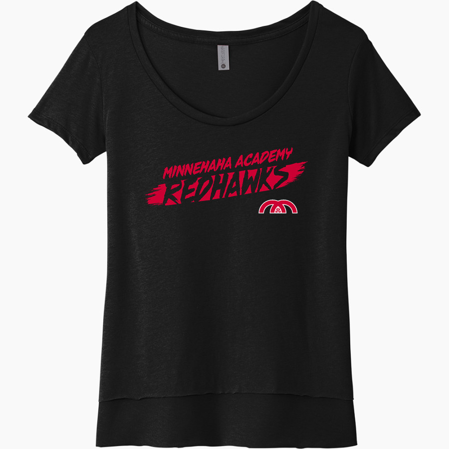 Minnehaha Academy Redhawks <span class="pdp-name-mascot">Minnehaha Academy Redhawks</span> Next Level Women's Festival Scoop Neck Tee