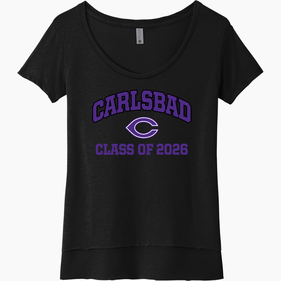 Carlsbad Lancers Next Level Women's Festival Scoop Neck Tee