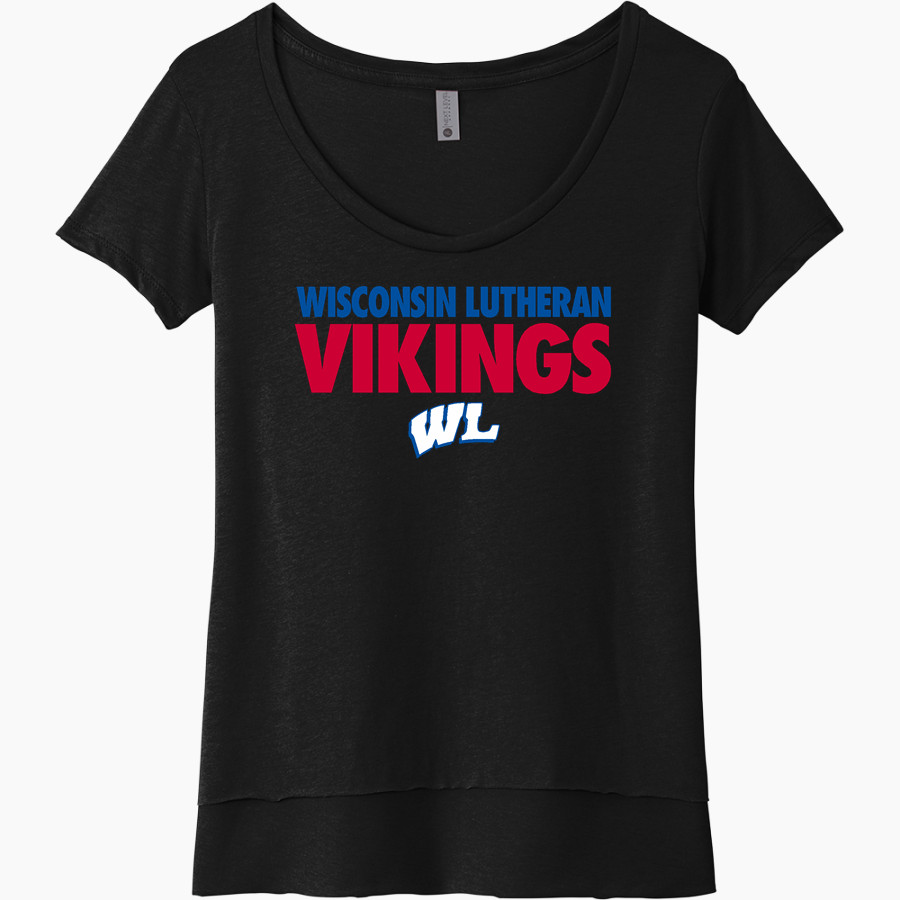 Wisconsin Lutheran Vikings Next Level Women's Festival Scoop Neck Tee